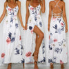 Summer dress 2022 Floral Vestidos Mujeres Sexy Maxi Dress Long Pleated Dresses Backless robe femme robe longue evenning-dress