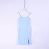 Summer harajuku punk gothic vintage darkness pink blue satin split dress braces dress YQ-435