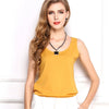 Summer style Multiple Women Tank Tops Brand Good Quality Women Chiffon Sleeveless Tshirt Female Shirt blouse Blusas Femininas