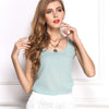 Summer style Multiple Women Tank Tops Brand Good Quality Women Chiffon Sleeveless Tshirt Female Shirt blouse Blusas Femininas