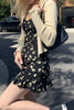 Summer women mini dress slim floral print sleeveless spring spaghetti straps beach short dresses ladies