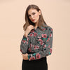 Multicolor Vacation Beach Floral Print Casual Elegant Long Sleeve Blouse Women Autumn 2022 Shirt Top 6847ST