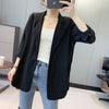 Sun-proof Blazers Women Thin Summer Casual OL Elegant All-match Cool Females Coats Loose Solid Chic Ulzzang Design Stylish Young