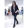 Sungtin 2022 Classic Double Breasted Solid Blazers Women Casual Long Blazer Jacket Office Lady Vintage Suits Coats Female Spring
