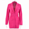Sungtin 2022 Blazers Jacket Sash Spring Autumn Long  Sleeve Oversized Blazers Office Lady Chic Pocket Casual Clothings