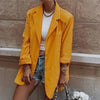 Sungtin 2022 Autumn Winter Blazer Jacket Women Oversized with Shoulder Pads Office Lady Casual Blazer Chic Clothes