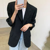 Sungtin Elegant Office Lady Blazer Jacket Women Loose Casual Black Outwear Spring Autumn Suit Blazer Coats 2022 Korean Chic OL
