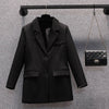 Sungtin Korean Oversize Blazer Coat Women Office Lady Long Sleeves Casual Jacket Coat Female Spring Autumn Chic Clothing