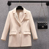 Sungtin Korean Oversize Blazer Coat Women Office Lady Long Sleeves Casual Jacket Coat Female Spring Autumn Chic Clothing