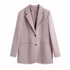 Sungtin Pink Single Breasted Office Lady Blazer Women Korean Loose Elegant Blazer Coats Pink Casual Jacket Suit OL Chic 2022