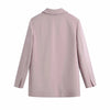 Sungtin Pink Single Breasted Office Lady Blazer Women Korean Loose Elegant Blazer Coats Pink Casual Jacket Suit OL Chic 2022