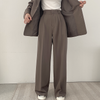 Sungtin Two Piece Set Oversized Blazer Sets Women Office Lady Spring Autumn High Waist Pants Suits Female Wide Leg Trousers Suit