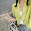 Sungtin White Office Lady Loose Short Blazer Women Blue Short Sleeve Single Breasted Blazers Summer Korean Chic Bleizer De Mujer