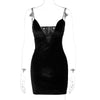 Sunny y.j. V Neck Red Black Dresses for Women 2023 Korean Sexy Dress Backless Robe Sexy Femme Vestidos Sexys Mujer