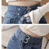 Super Elastic High Waist Pencil Jeans Streetwear Women Skinny Denim Trousers Double Button Retro Stretch Jeans Plus Size S-XL