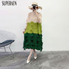 SuperAen 2022 Spring Women Long Dress Cotton Casual Irregular Ladies  Europe Wild Elegant  Clothing