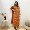 SuperAen 2022 Spring Slimming Solid Pleated Irregular A-Line Three Quarter Ankle-Length Woman Dress