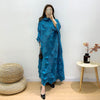 SuperAen 2022 Spring Slimming Solid Pleated Irregular A-Line Three Quarter Ankle-Length Woman Dress