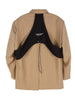 SuperAen Fake Two-piece Stitching Letter Shoulder Design Sense Suit Jacket Autumn 2023 Female Blazer