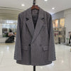 SuperAen Fall/Winter 2022 Wool Suit Jacket Female Loose Slim Casual Office Lady Notched Full Women Blazers