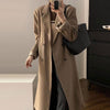 SuperAen Korea Chic Autumn Retro Winter 2023 Solid Color Women's Coat Lapel Double-breasted Casual Women Blazers