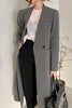 SuperAen Korean Chic Autumn Retro V-neck One Button Loose Large Pocket Design Split Blazer Suit Coat for Women