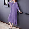 SuperAen Plus Size 2022 Spring Pleated Hooded Loose Solid A-LINE Casual Mid-Calf Dress for Women