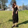 Suspender Skirt Inner Wear Base Loose Large Size Plump Girls Spring and Summer Fashionable Long Women's Pleated Maxi Dress
