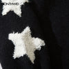 Sweater Coat Men Embroidery Star Knitted Cardigan Jumpers Sweaters 2023 Autumn Harajuku Casual Streetwear Sweater Jacket