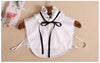 Sweater Decorative blouse Peterpan Detachable Collar Spring summer shirt  classic white false collar decorated black tie
