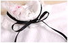 Sweater Decorative blouse Peterpan Detachable Collar Spring summer shirt  classic white false collar decorated black tie