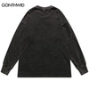 Sweatshirt Hoodie Streetwear Men Vintage Heart Print Pullover Punk Gothic Hip Hop Retro Casual Cotton Loose Sweatshirt