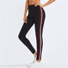 Striped Side Fitness Leggings 2022 Summer Fashion Black High Waist Pants Women Sporting Workout Leggings
