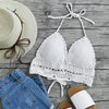 Women Tops Summer 2022 New Arrival Ladies White Hollow Out Crochet Halter Top Summer Woman Vacation Top