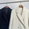 Sweden Totem* Lore* women coat suit cotton polyester double breasted casual office style blazer