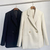 Sweden Totem* Lore* women coat suit cotton polyester double breasted casual office style blazer