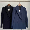 Sweden Totem* women coat suit wood polyester double breasted casual office style blazer