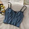 Sweet wind short cropped umbilical slim slimming inner wear small vest women 2022 spring and summer bow stitching ladies camisol