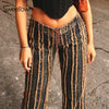 Sweetown Vintage 90s Aesthetic Tassel Jeans Women Low Waist Straight Leg Pants Contrast Stitched Distressed Denim Trousers 2022
