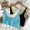 Syiwidii Fake 2 Pieces Screw Thread Camis Women Casual Sexy Patchwork Tops Knitted Tank Tops Summer 2022 Fashion New Clothing