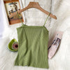 Syiwidii Knitted Camis Women Casual Sexy Tops Screw Thread Solid Black White Tank Tops Summer 2022 Fashion New Short Clothing