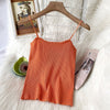 Syiwidii Knitted Camis Women Casual Sexy Tops Screw Thread Solid Black White Tank Tops Summer 2022 Fashion New Short Clothing