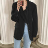 Syiwidii Milk White Blazer Women 2022 Summer Autumn Single Breasted Long Sleeve Jacket Office Ladies Black Blazers Female
