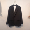 Syiwidii Suit Blazer Women 2023 Spring Black Jacket Elegant Office Lady Long Sleeve Coats Button Up Notched Outwear