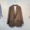 Syiwidii Suit Blazer Women 2023 Spring Black Jacket Elegant Office Lady Long Sleeve Coats Button Up Notched Outwear