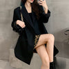 Syiwidii Suit Blazers Women 2022 Fall Winter Office Lady Jacket Long Sleeve Notched Coat Double Breasted Loose Outwear Black