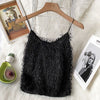 Syiwidii Tassel Camis Women Casual Tops Short Sexy Solid White Pink Backless Tank Tops Summer 2022 Korean Fashion New Clothing