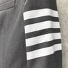 TB THOM Suit Autunm Winter Women's Jackets Brand Blazers Coats Classic White 4-Bar Stripes Formal Business Gray TB Suit