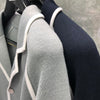 TB THOM Suit Spring Winter Man Jacket Brand Blazer White Grosgrain Tipping Knit Coat Custom  TB Formal Suit
