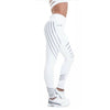 Fashion Holographic Women Workout Leggings Skinny Push Up Pants Shiny Lines High Waist Stretching Fitness Female Leggins